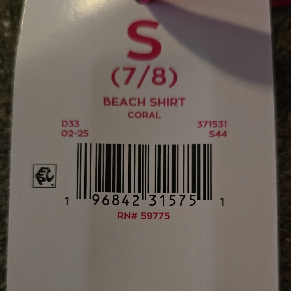 Justice Kids Coral Button-Down Shirt - Picture 4 of 4